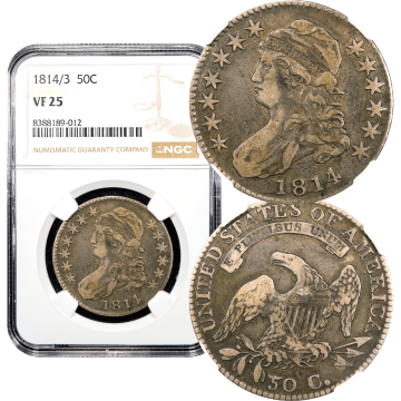 1814/3 Capped Bust Half Dollar (50c) Composite Image