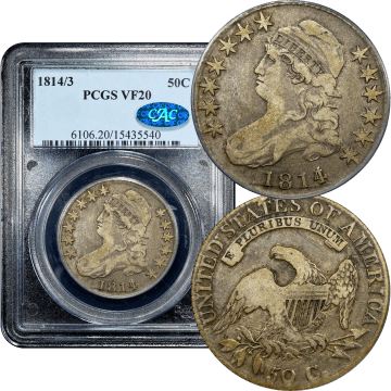 1814/3 Capped Bust Half Dollar (50c) Composite Image