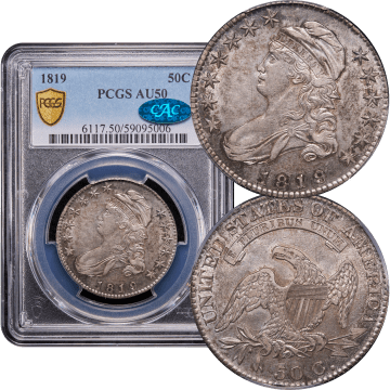 1819 Capped Bust Half Dollar (50c) Composite Image