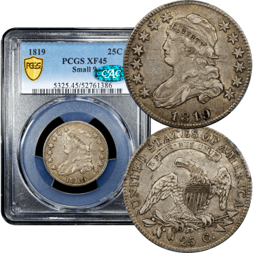 1819 Capped Bust Quarter (25c) Small 9 Composite Image