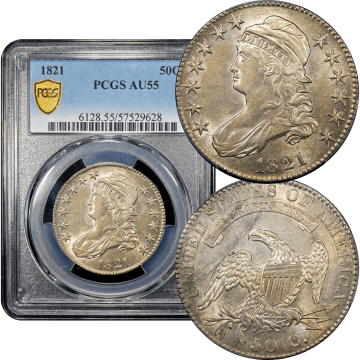 1821 Capped Bust Half Dollar (50c) Composite Image