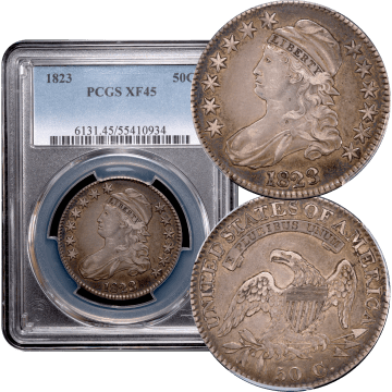 1823 Capped Bust Half Dollar (50c) O-104 Composite Image