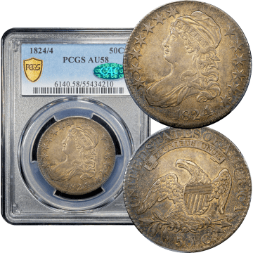 1824/4 Capped Bust Half Dollar (50c) Composite Image