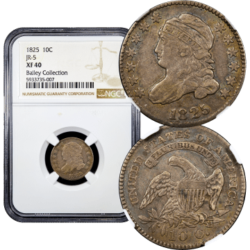 1825 Capped Bust Dime (10c) JR-5 Composite Image