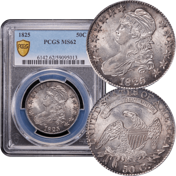 1825 Capped Bust Half Dollar (50c) Composite Image