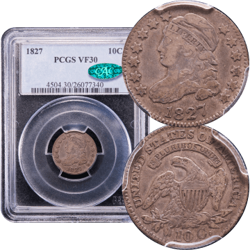 1827 Capped Bust Dime (10c) Composite Image