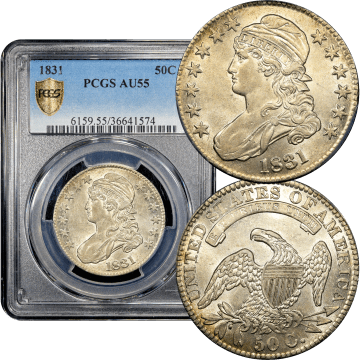 1831 Capped Bust Half Dollar (50c) Composite Image