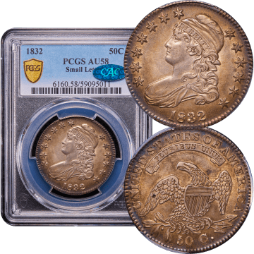 1832 Capped Bust Half (50c) Small Letters Composite Image