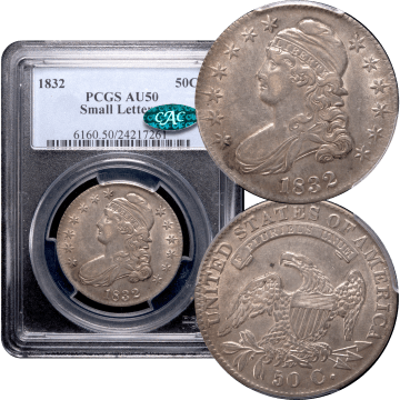 1832 Capped Bust Half Dollar (50c) Small Letters Composite Image