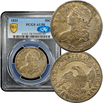 1833 Capped Bust Half Dollar (50c) Composite Image