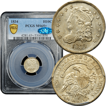 1834 Capped Bust Half Dime (H10C) Composite Image