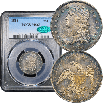 1834 Capped Bust Quarter (25c) Composite Image