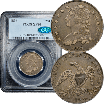 1836 Capped Bust Quarter (25c) Composite Image