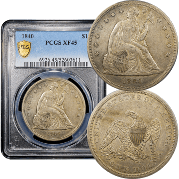 1840 Seated Liberty Dollar ($1) Composite Image