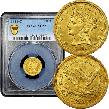 1841-C Liberty Gold Quarter Eagle ($2.50) Composite Image