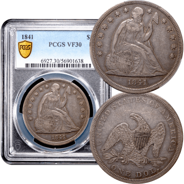 1841 Seated Liberty Dollar ($1) Composite Image