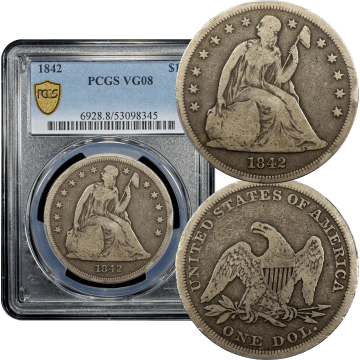 1842 Seated Liberty Dollar ($1) Composite Image