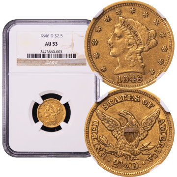 1846-D/D Liberty Gold Quarter Eagle ($2.50) Winter 7-L Composite Image