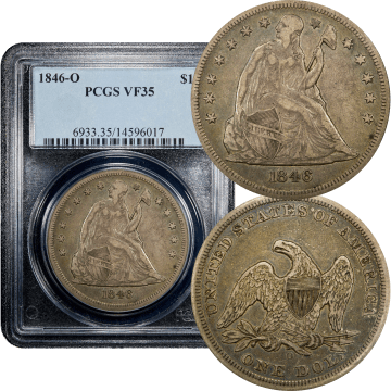 1846-O Seated Liberty Dollar ($1) Composite Image
