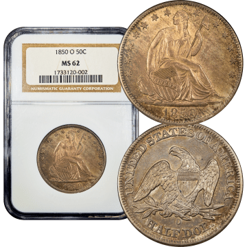 1850-O Seated Liberty Half Dollar (50c) Composite Image