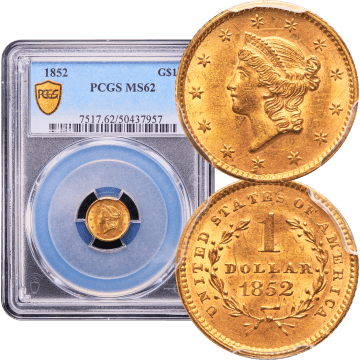 1852 Gold Dollar ($1) Composite Image