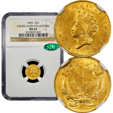 1855 Gold Dollar ($1) Composite Image