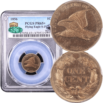 1856 Flying Eagle Cent (1c) Composite Image