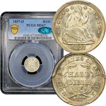 1857-O Seated Liberty Half Dime (H10C) Composite Image