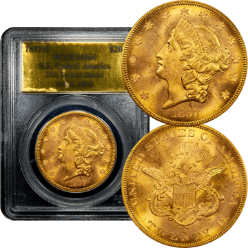 1857-S Liberty Gold Double Eagle ($20) S.S. Central America Composite Image