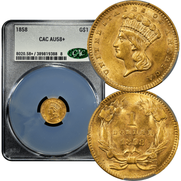 1858 Gold Dollar (G$1) Composite Image