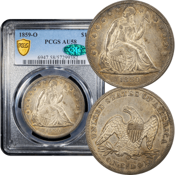 1859-O Seated Liberty Dollar ($1) Composite Image