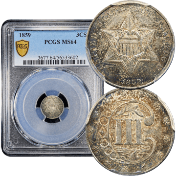 1859 Three Cent Silver (3CS) Composite Image