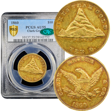 1860 Clark Gruber Gold Eagle ($10) Composite Image