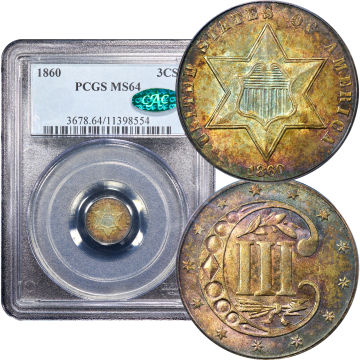1860 Three Cent Silver (3CS) Composite Image