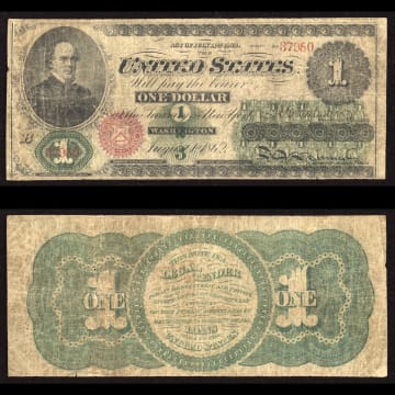 1862 $1 Legal Tender Composite Image