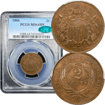 1866 Two Cents (2c) Composite Image