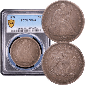 1871 Seated Liberty Dollar ($1) Composite Image