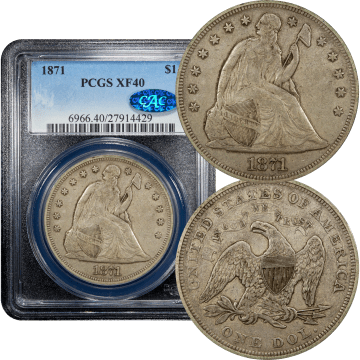 1871 Seated Liberty Dollar ($1) Composite Image