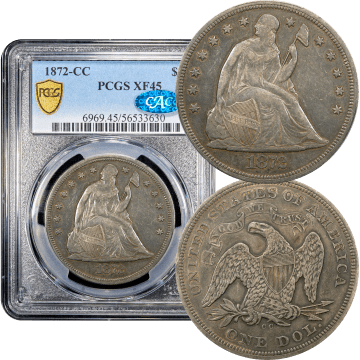 1872-CC Seated Liberty Dollar ($1) Composite Image