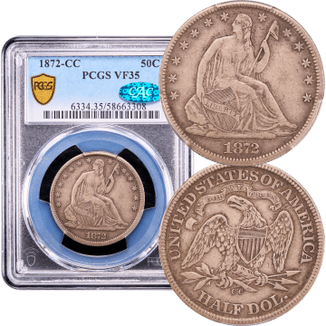 1872-CC Seated Liberty Half Dollar (50c) Composite Image