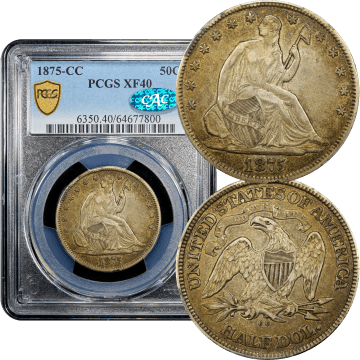 1875-CC Seated Liberty Half Dollar (50c) Composite Image