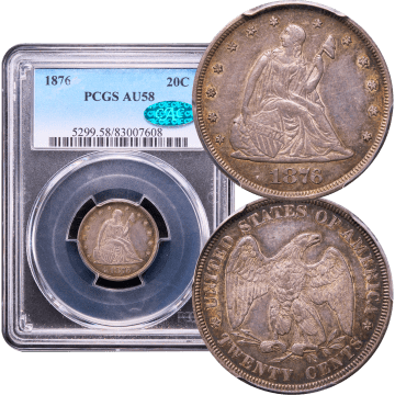 1876 Twenty Cents (20c) Composite Image
