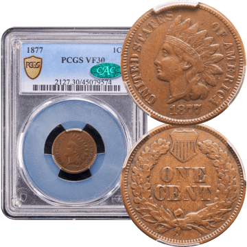 1877 Indian Cent (1c) Composite Image