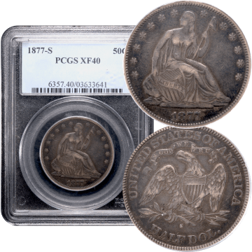 1877-S Seated Liberty Half Dollar (50c) Composite Image
