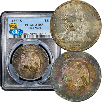 1877-S Trade Dollar ($1) Chopmarked Composite Image
