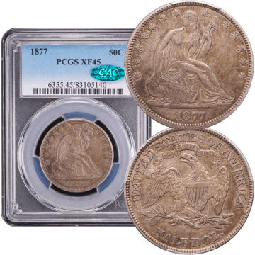 1877 Seated Liberty Half Dollar (50c) Composite Image