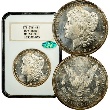 1878 7TF Morgan Dollar ($1) Reverse of 1878 Composite Image