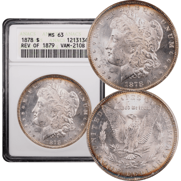 1878 Morgan Dollar ($1) 7TF Rev Of 1879 - Vam 210B Composite Image