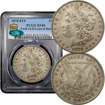 1878 Morgan Dollar ($1) 8TF VAM 14.15 Lines in Hair Composite Image