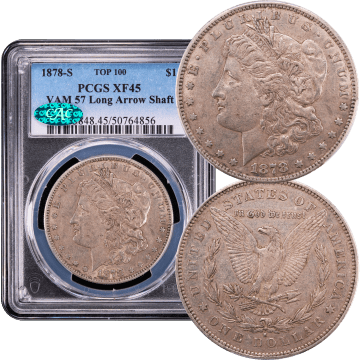 1878-S Morgan Dollar ($1) VAM 57 Long Arrow Shaft Composite Image